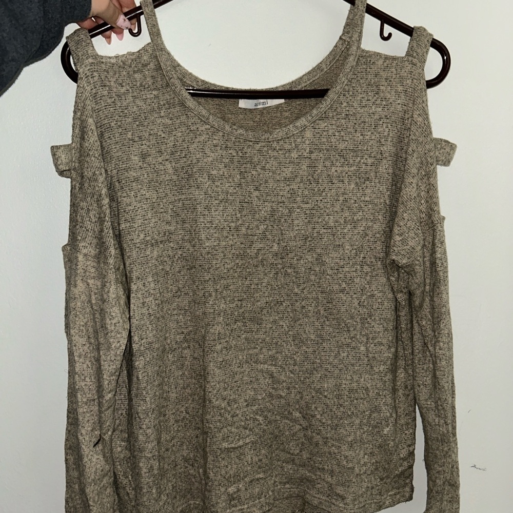 Acemi Women's Crew Neck Sweater - Brown